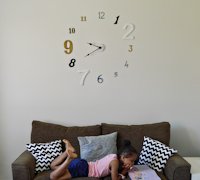 EdenFound Frameless Wall Clock